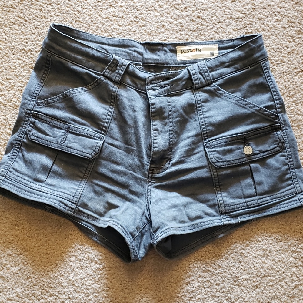 NWOT Grey Pistola fitted cargo shorts